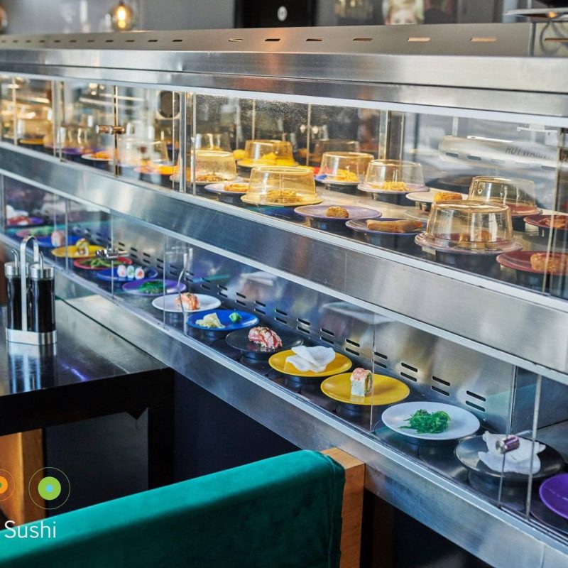 Interiør hos Crazy Sushi i Næstved – sushi ad libitum og takeaway restaurant